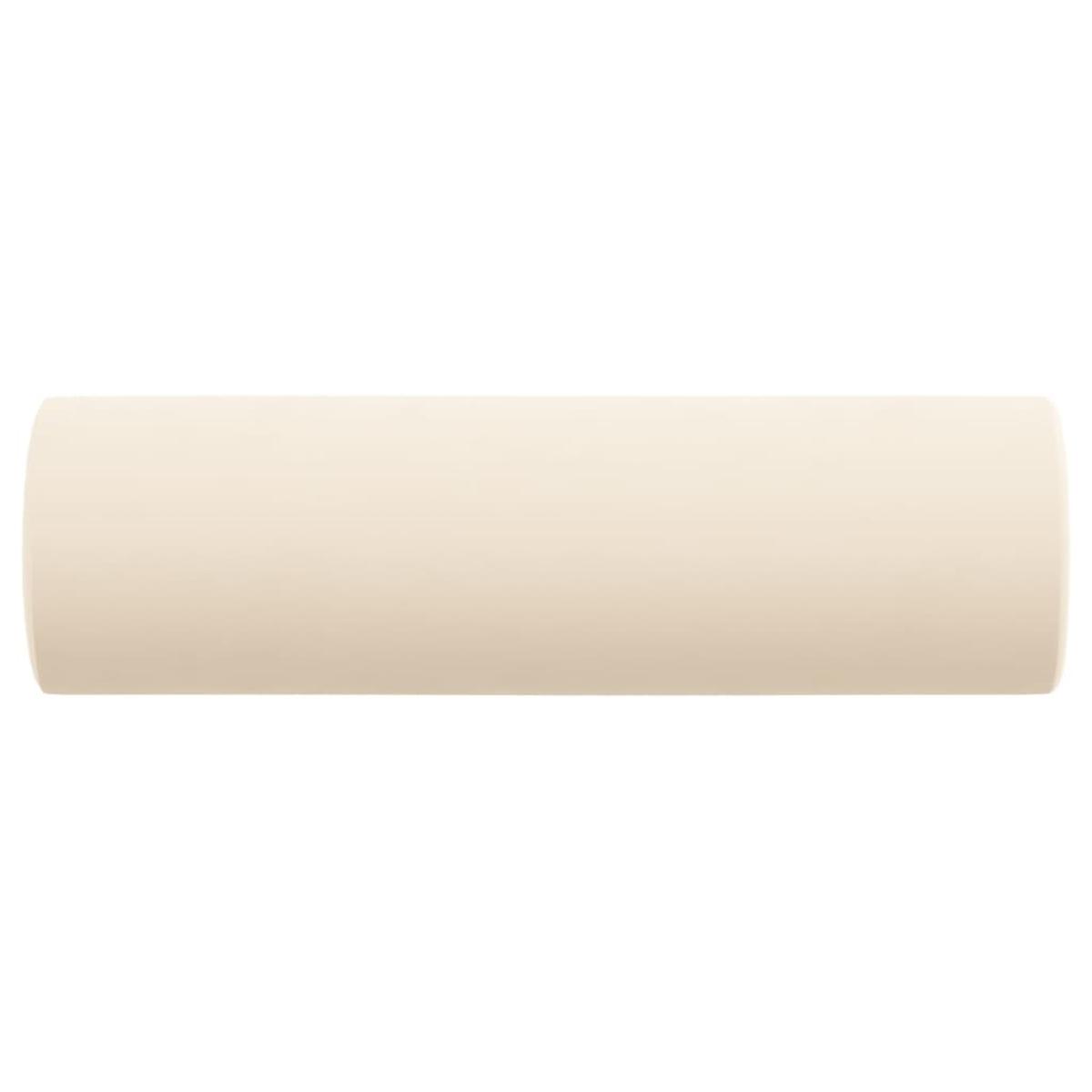 Cojines decorativos 2 uds terciopelo crema 15x50 cm