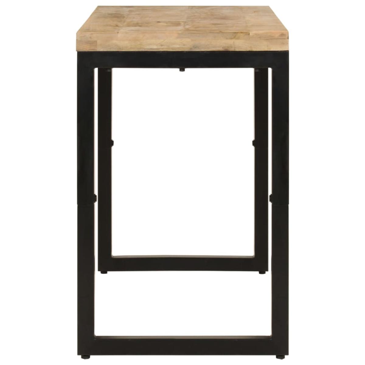 Mesa de comedor madera maciza de mango 110x50x76 cm