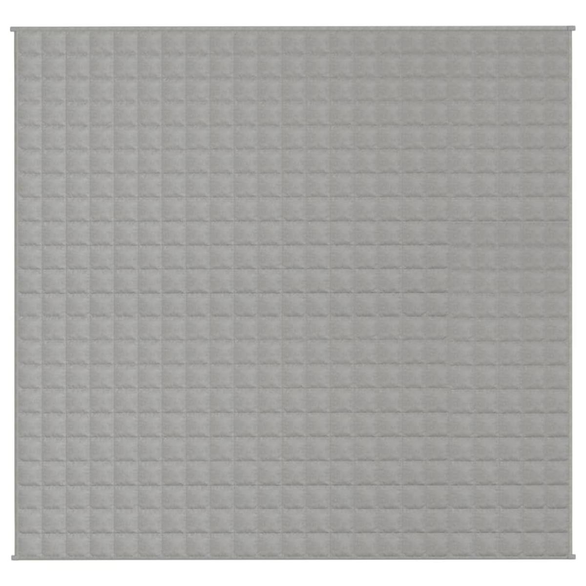 Manta con peso tela gris 220x235 cm 15 kg