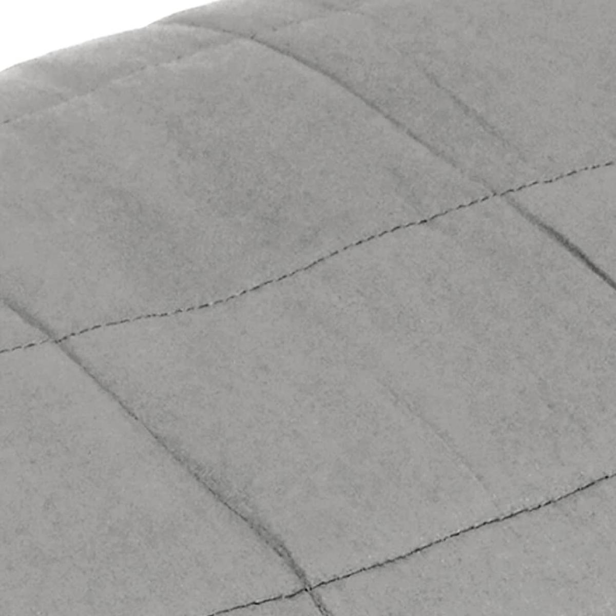 Manta con peso tela gris 220x235 cm 15 kg