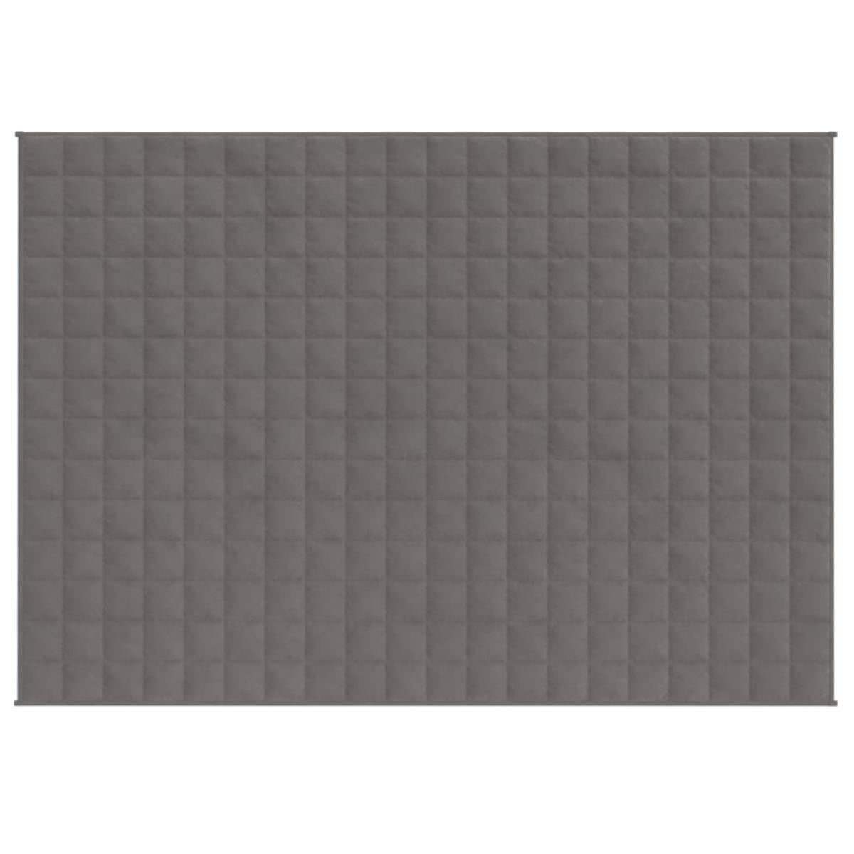 Manta con peso tela gris 150x200 cm 11 kg