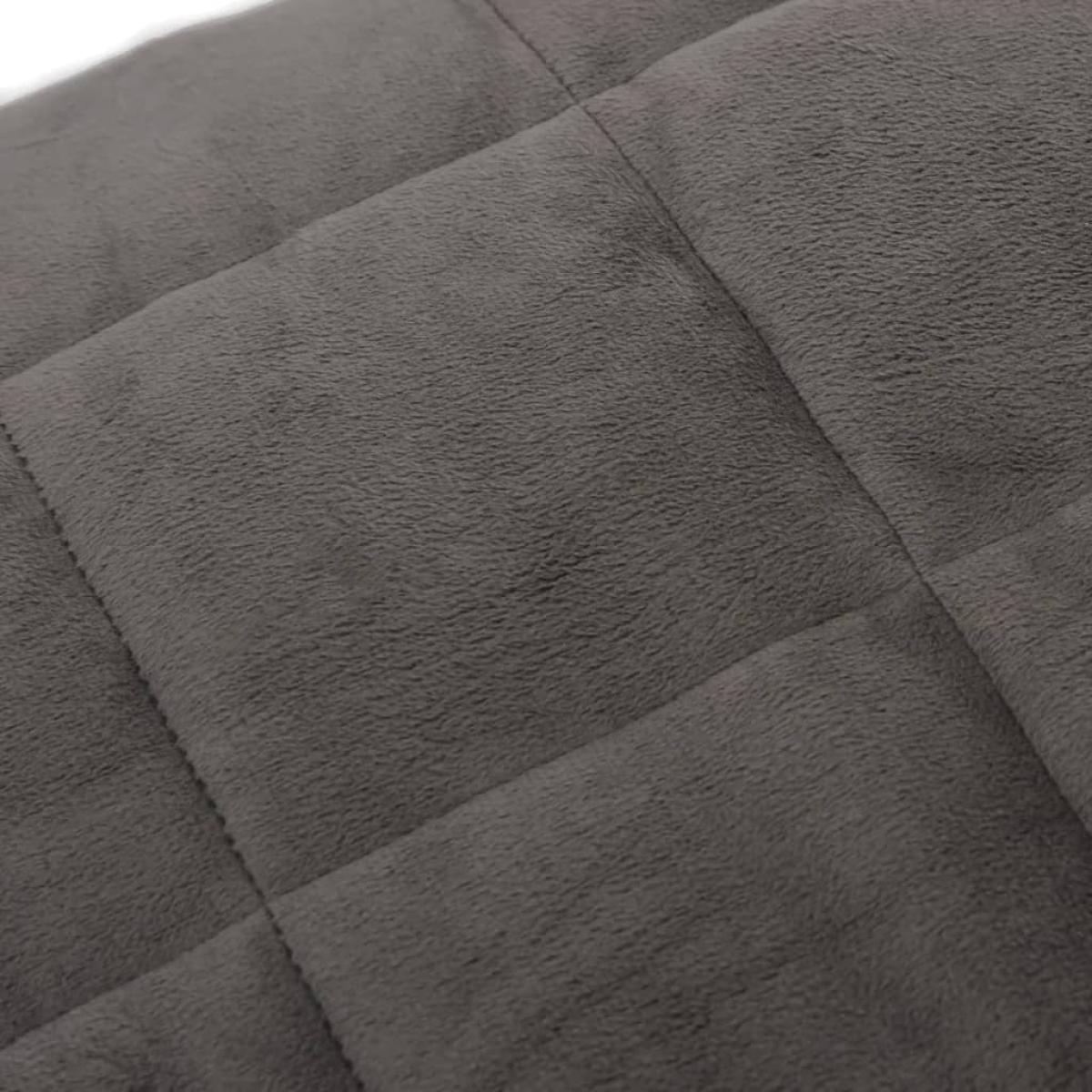 Manta con peso tela gris 200x200 cm 13 kg