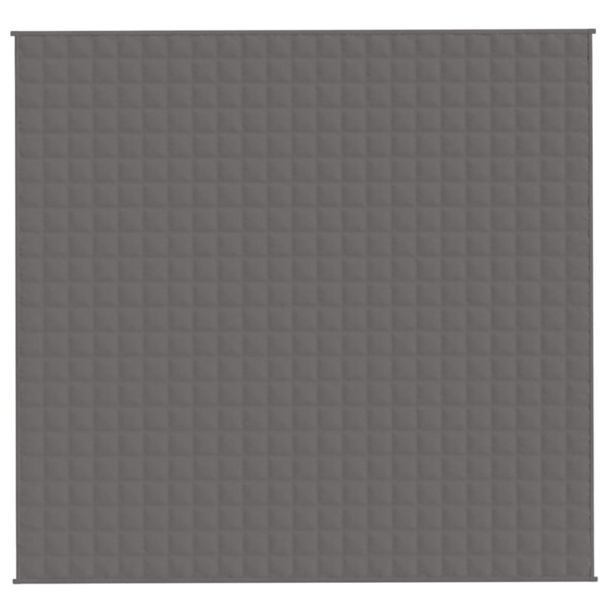Manta con peso tela gris 220x235 cm 11 kg