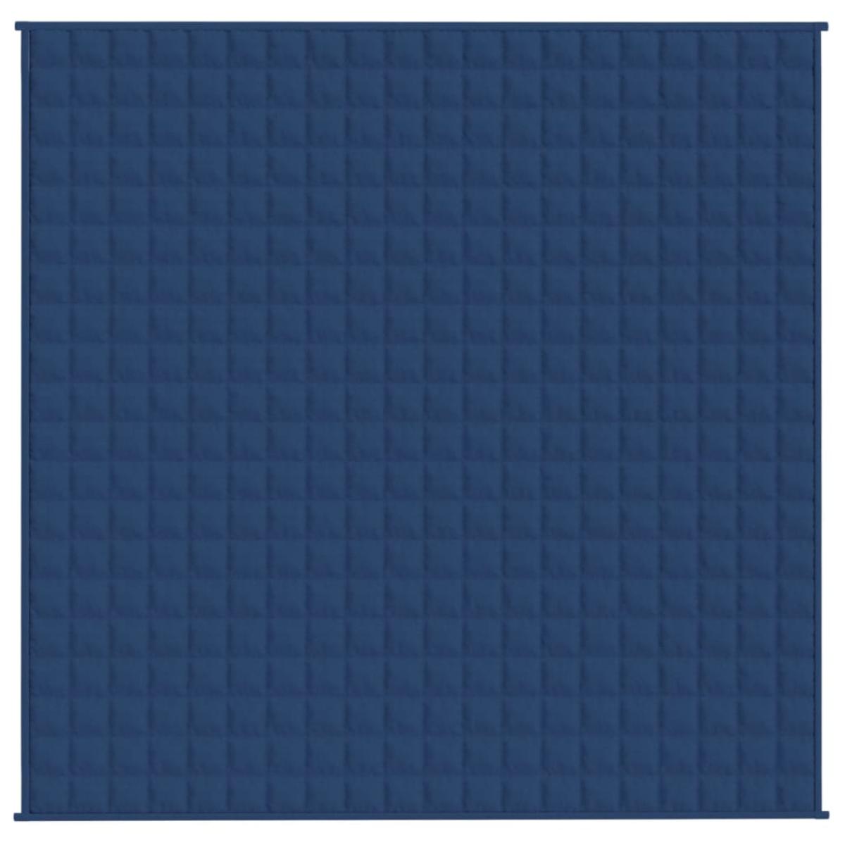 Manta con peso tela azul 200x200 cm 9 kg