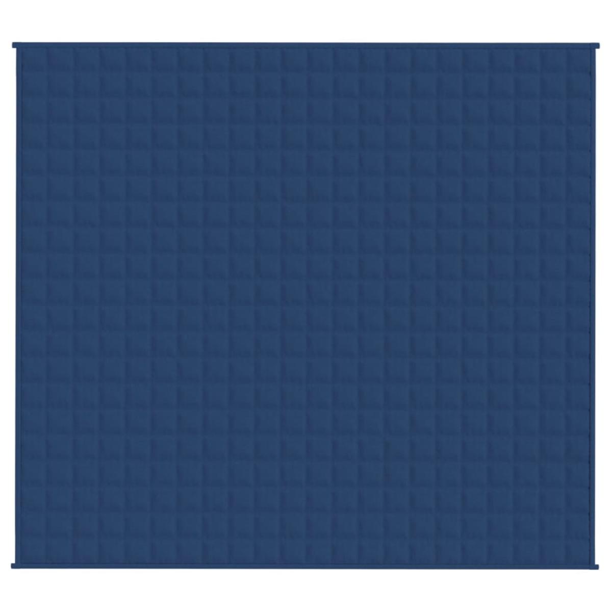 Manta con peso tela azul 200x225 cm 13 kg