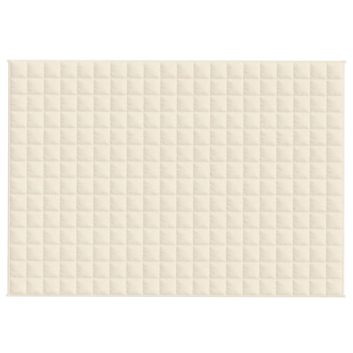 Manta con peso tela color crema claro 138x200 cm 10 kg