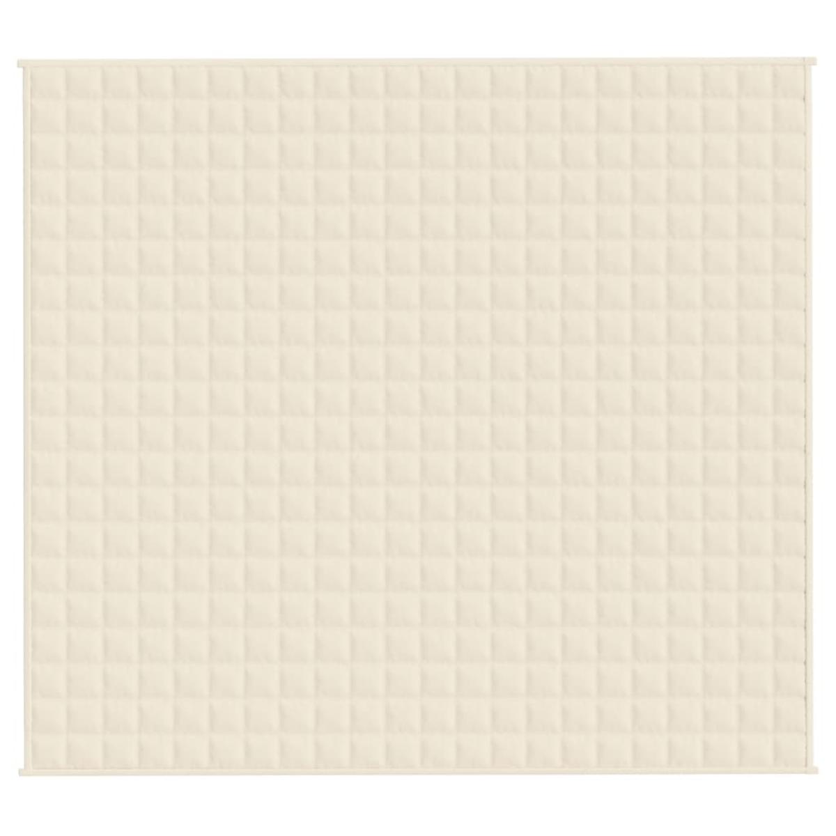 Manta con peso tela color crema claro 200x225 cm 13 kg