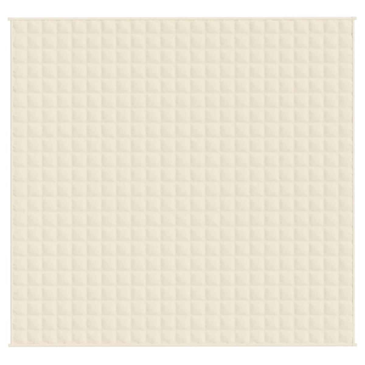Manta con peso tela color crema claro 220x235 cm 15 kg