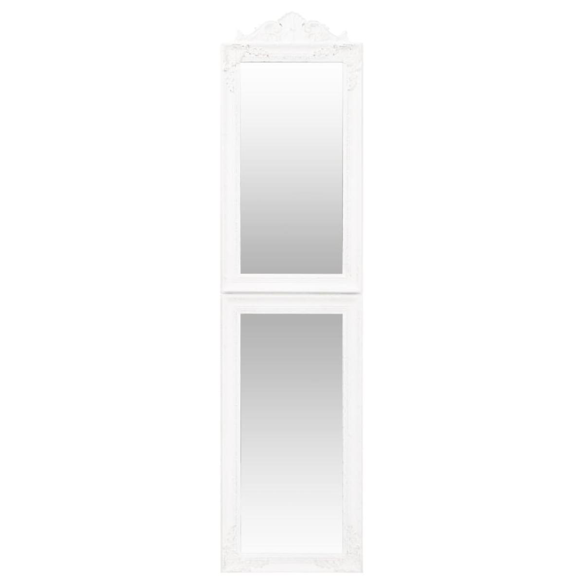 Espejo de pie blanco 40x160 cm
