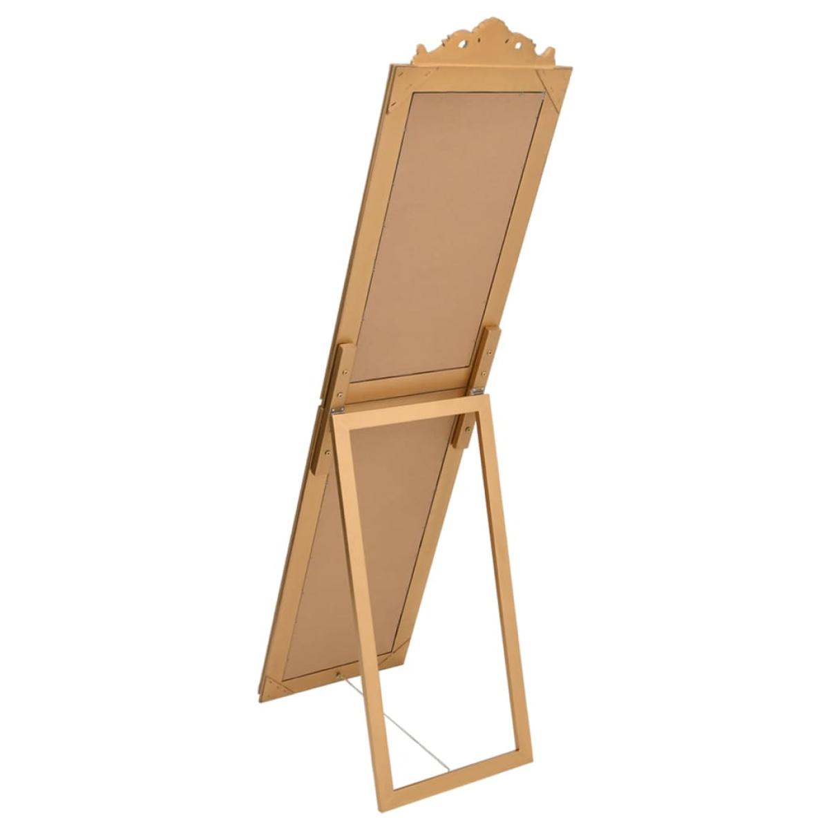 Espejo de pie dorado 40x160 cm
