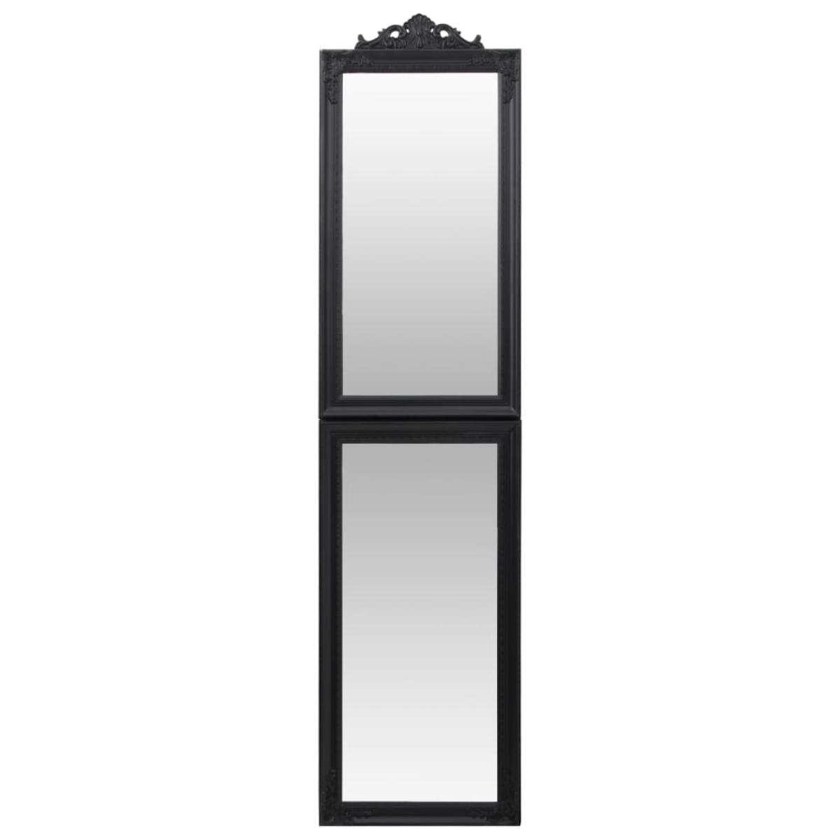 Espejo de pie negro 50x200 cm