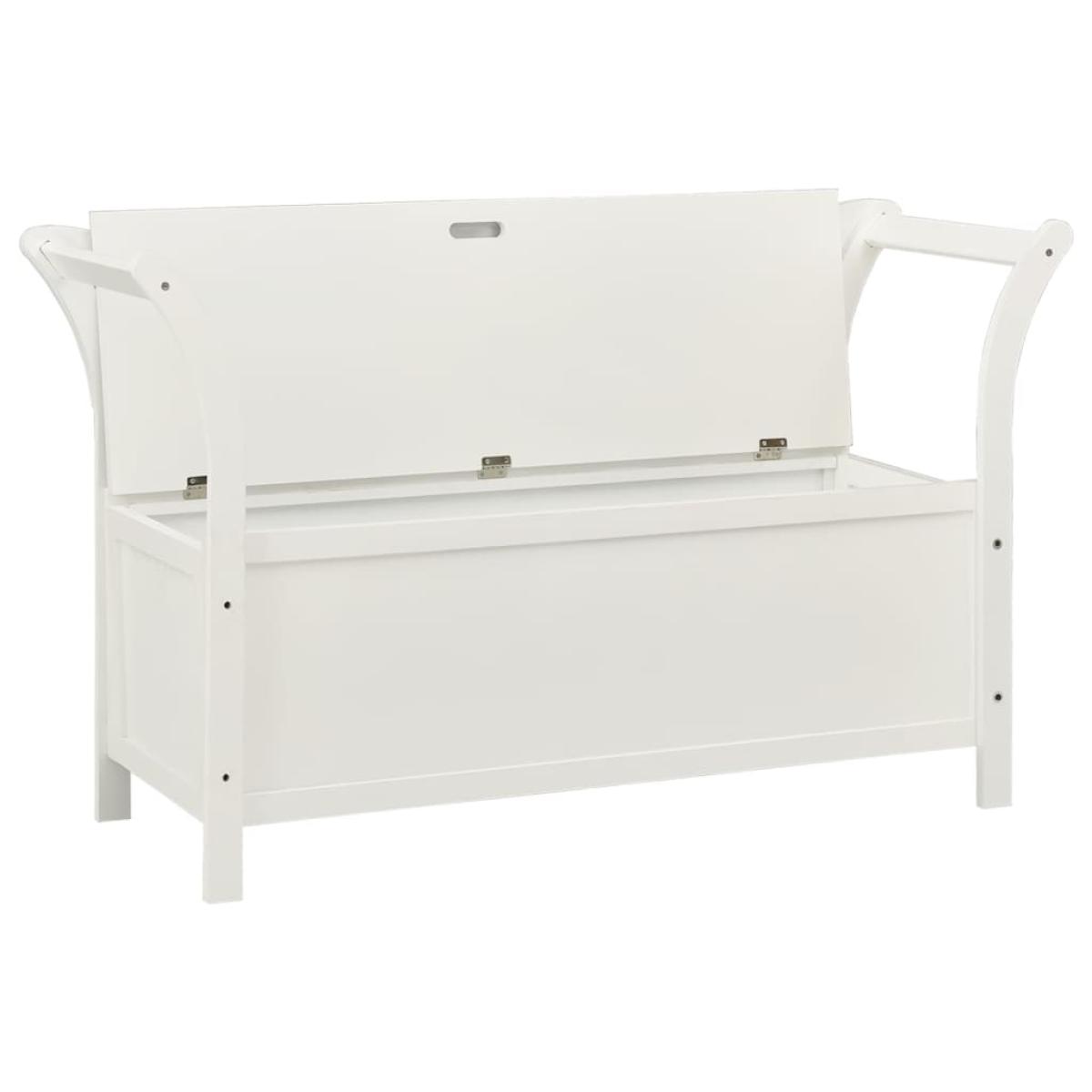 Banco madera maciza abeto blanco 107x45x75,5 cm