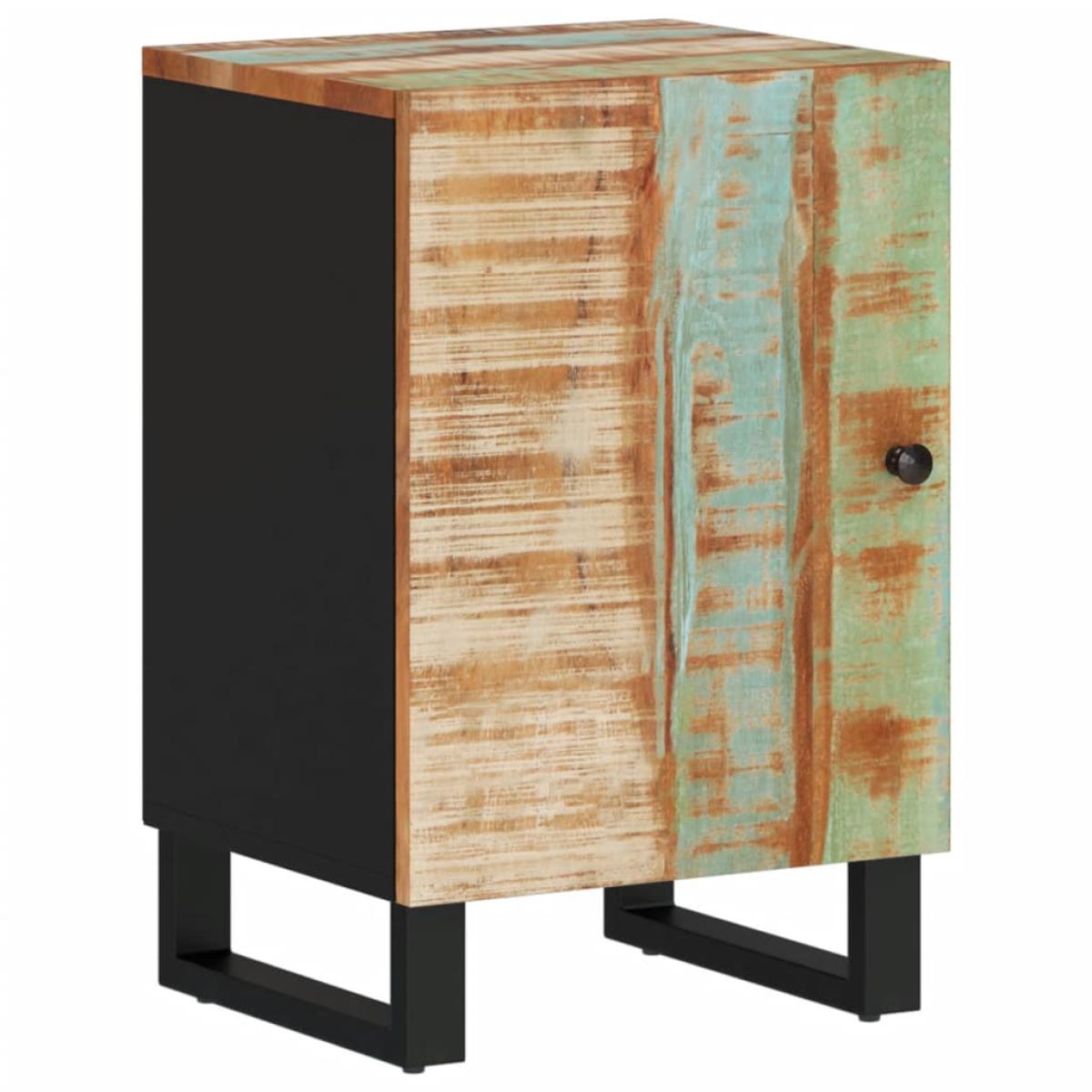 Mueble de baño madera maciza reciclada 38x33x58 cm