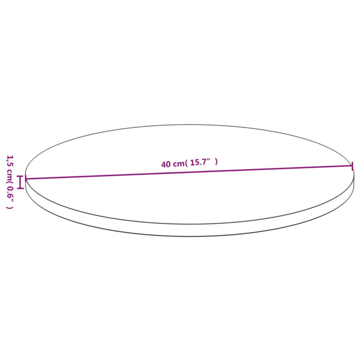Tablero de mesa de bambú Ø40x1,5 cm
