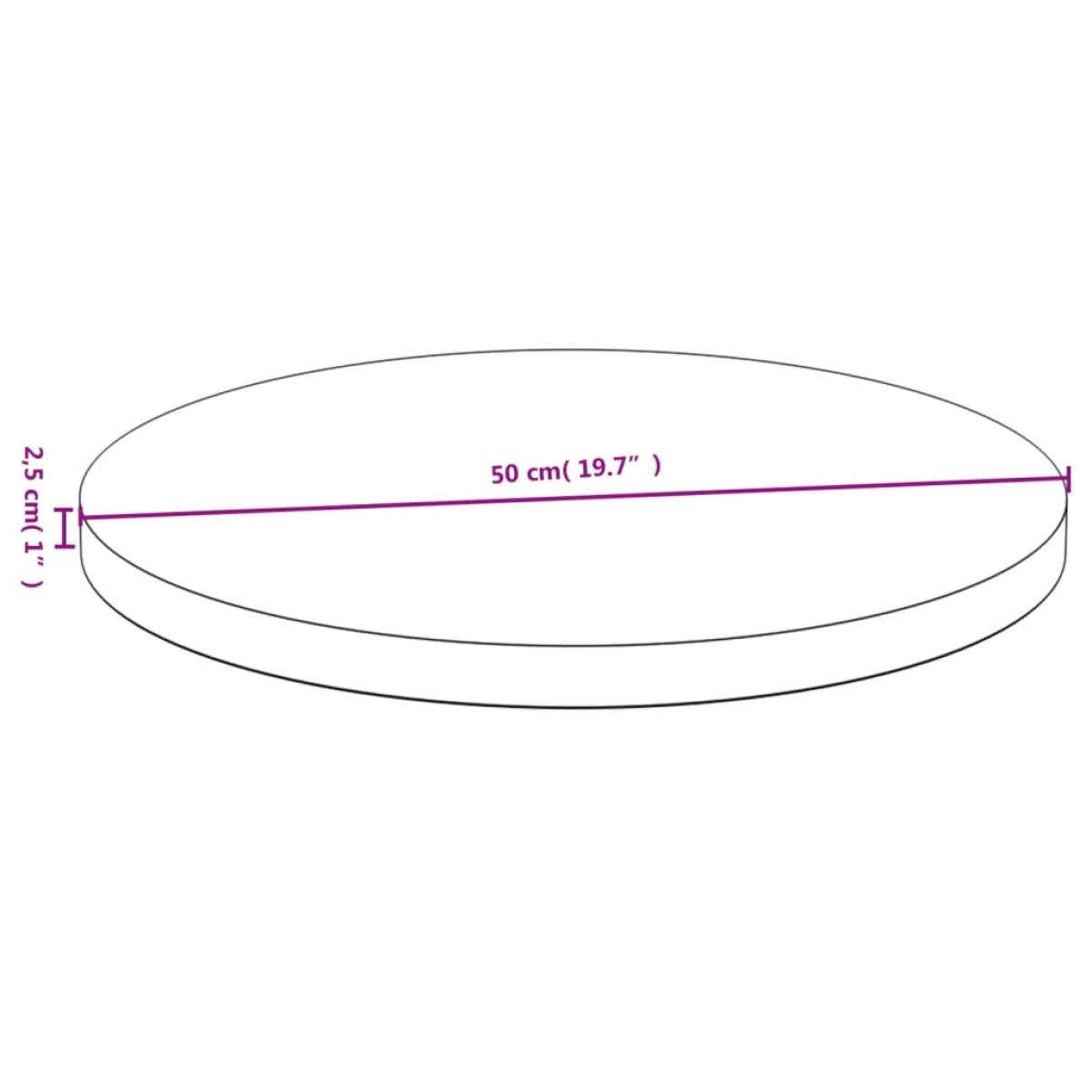 Tablero de mesa de bambú Ø50x2,5 cm
