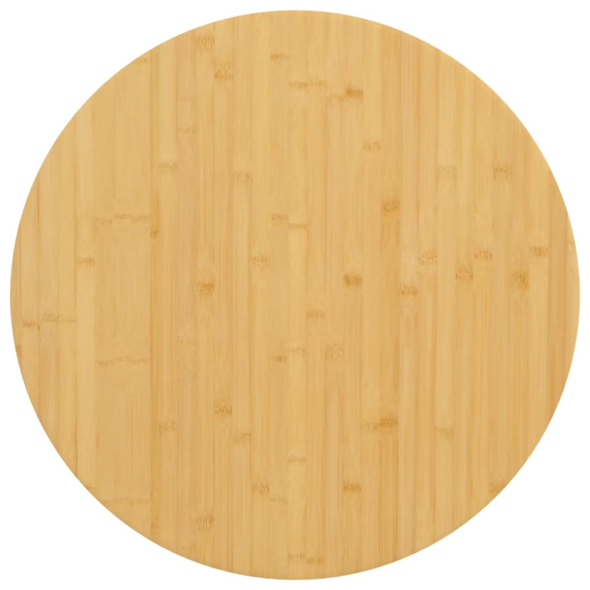 Tablero de mesa de bambú Ø70x2,5 cm