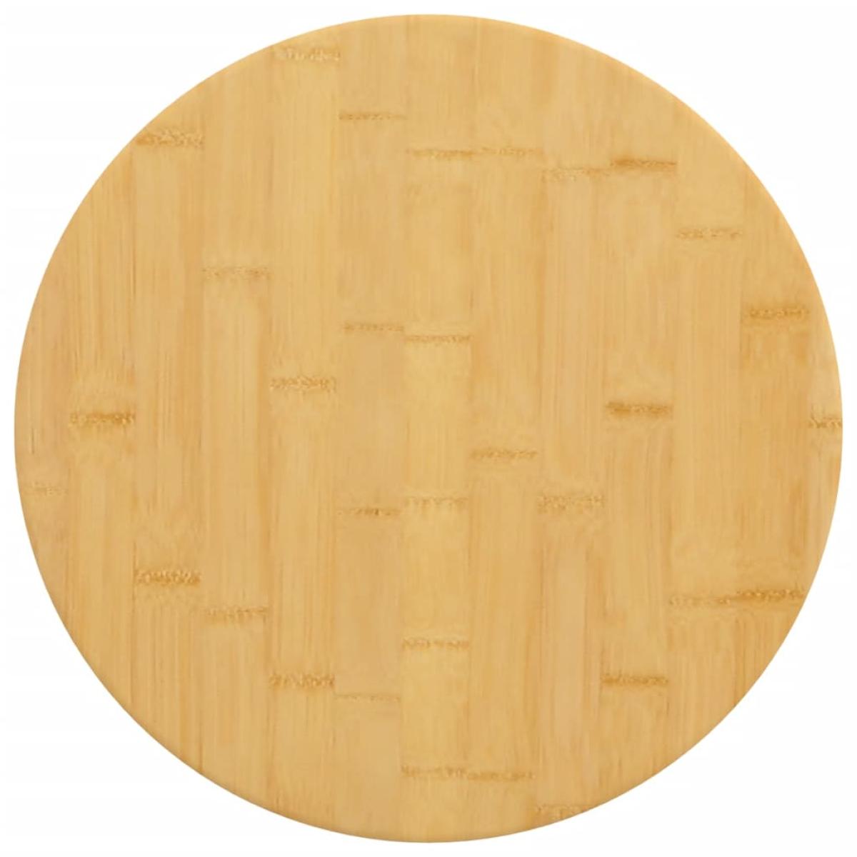 Tablero de mesa de bambú Ø50x4 cm