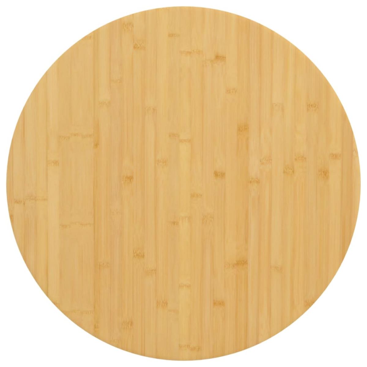 Tablero de mesa de bambú Ø70x4 cm