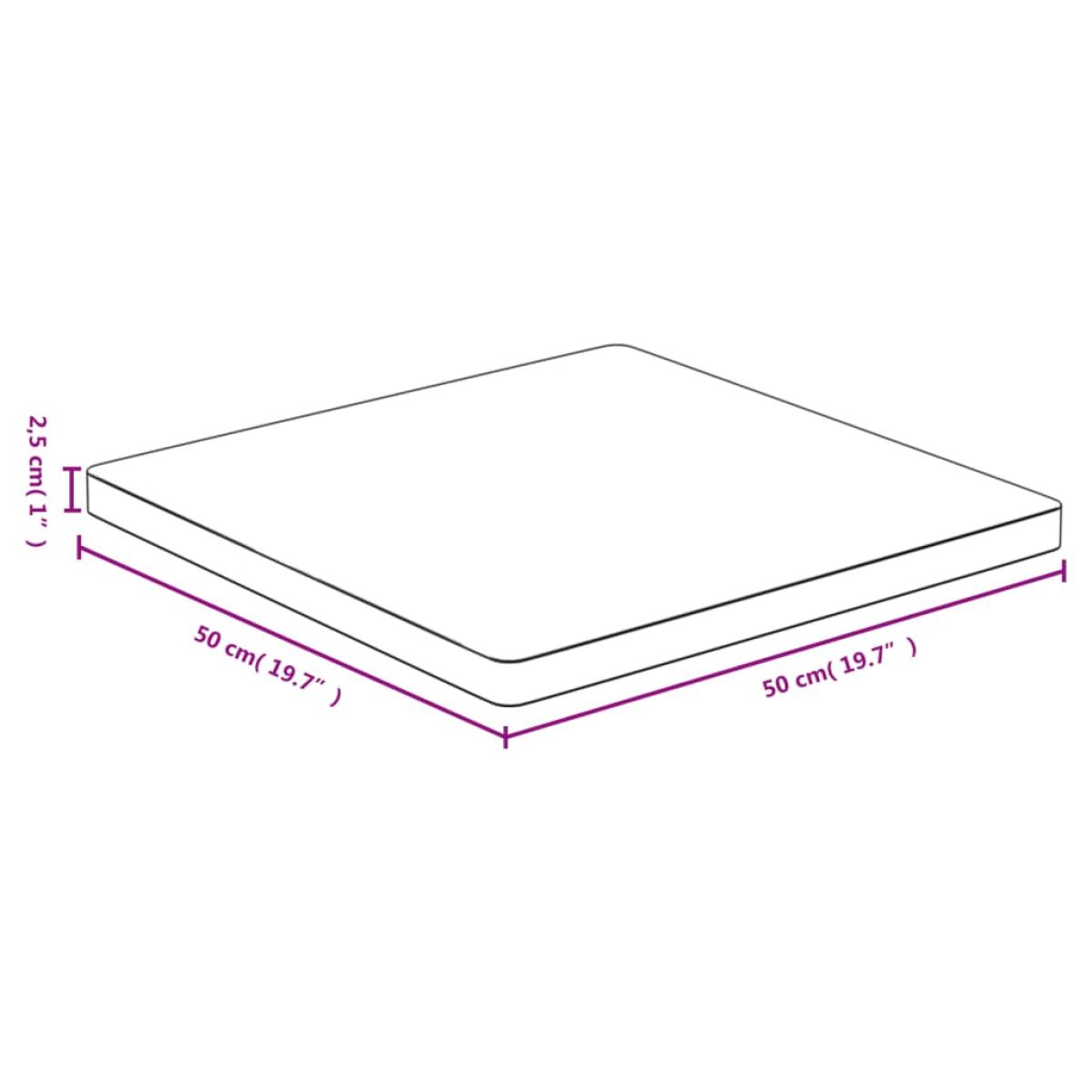 Tablero de mesa de bambú 50x50x2,5 cm