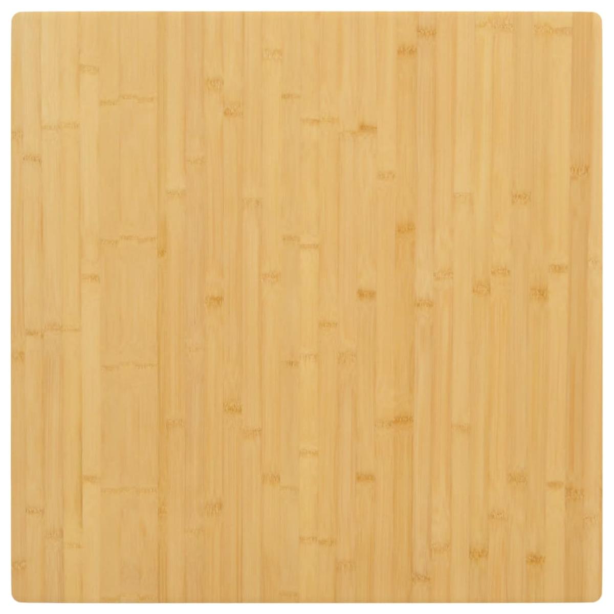 Tablero de mesa de bambú 80x80x4 cm
