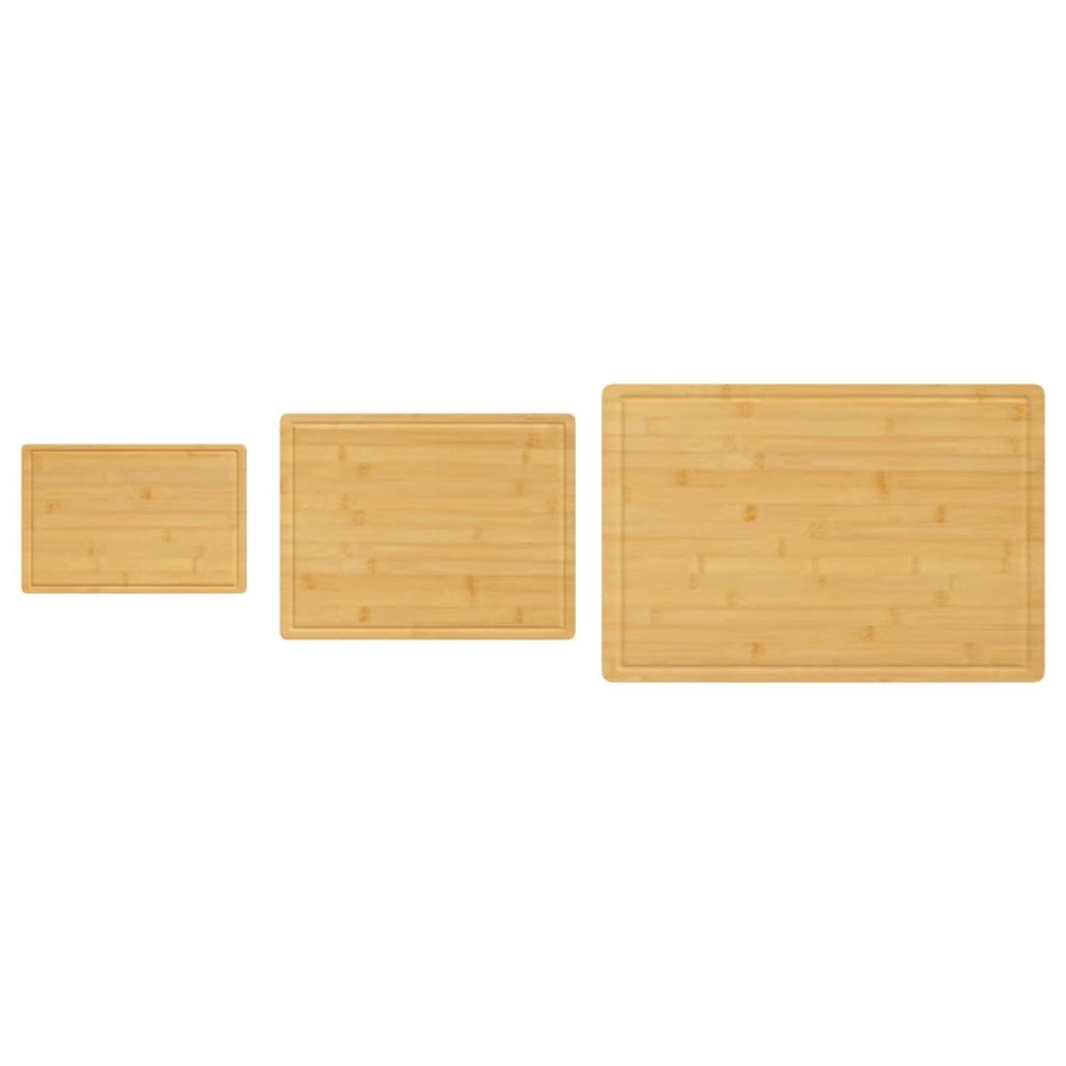 Juego de tablas de cortar 3 piezas de bambú