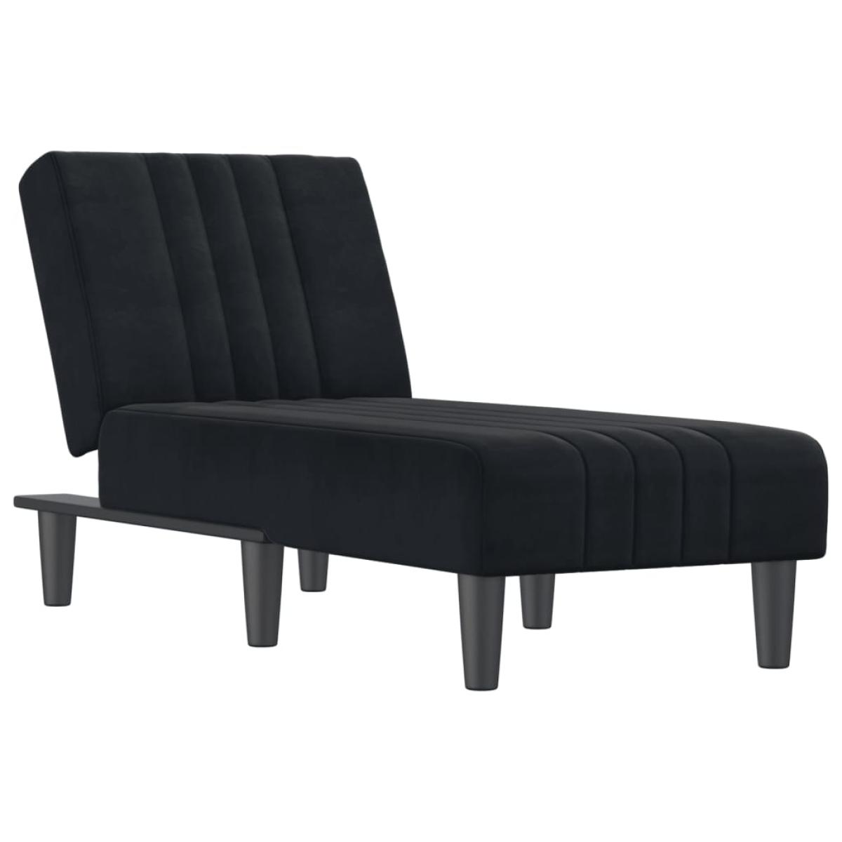 Sofá diván de terciopelo negro