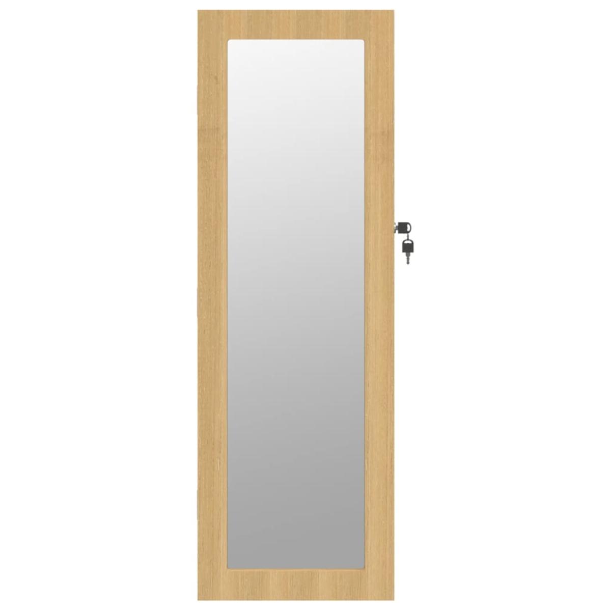 Espejo con joyero de pared 30x8,5x90 cm