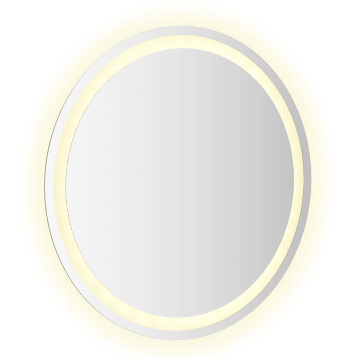 Espejo de baño LED redondo 60 cm
