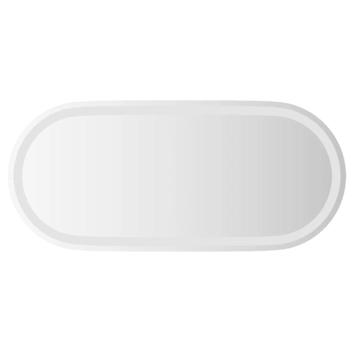 Espejo de baño LED ovalado 80x35 cm
