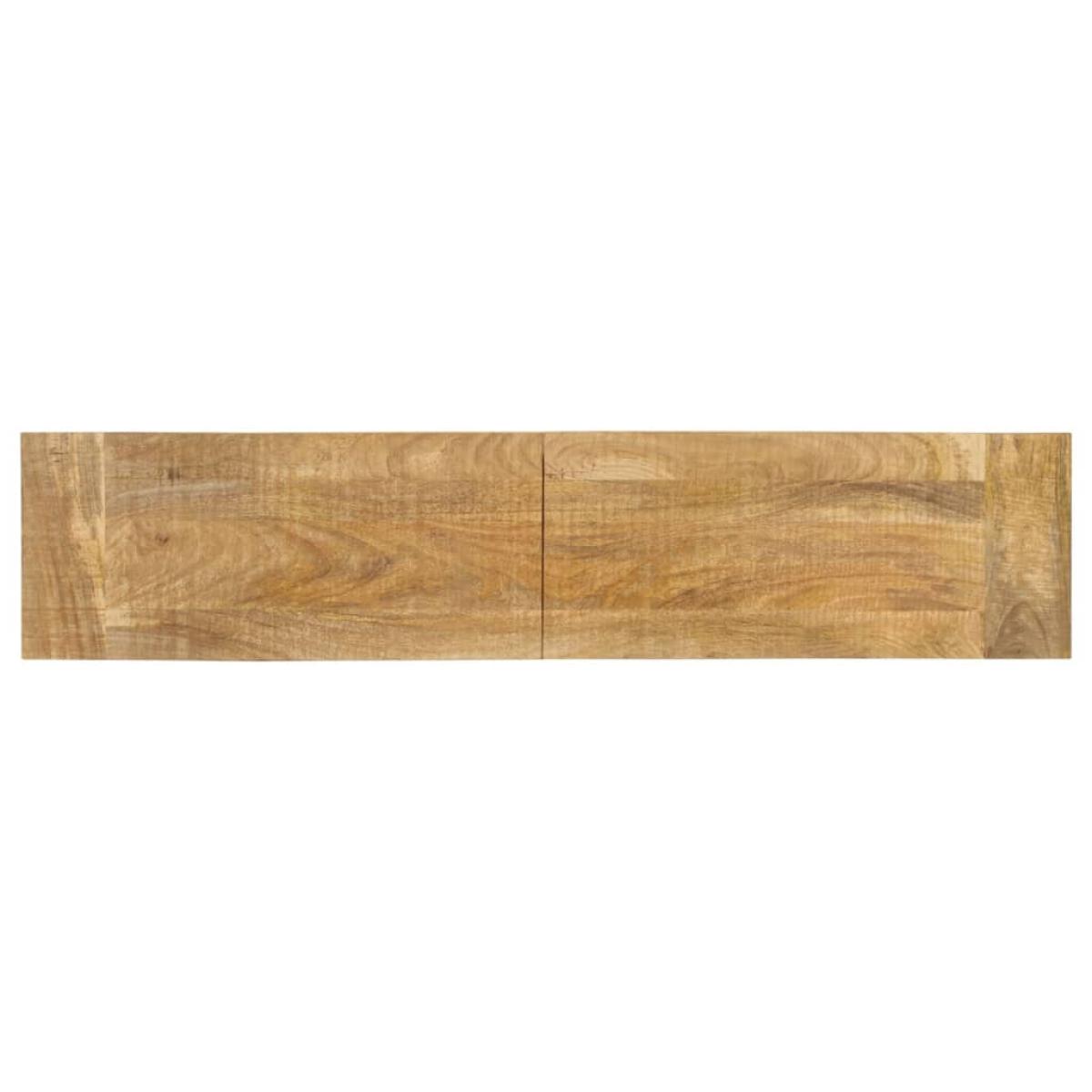 Banco de madera maciza de mango 160x35x45 cm
