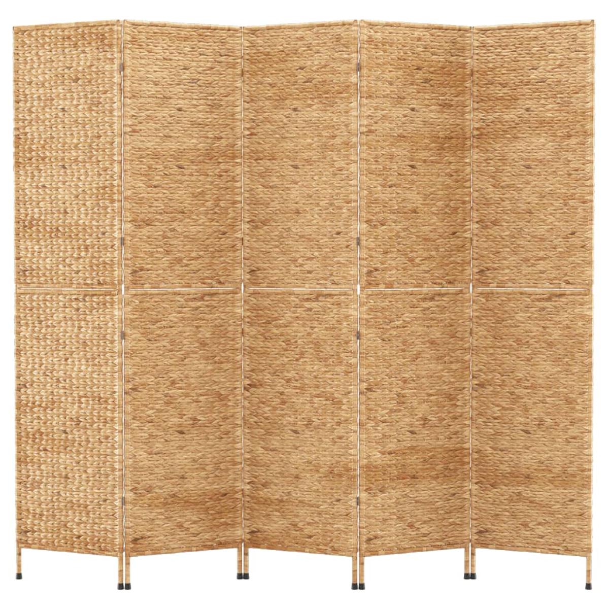 Biombo de 5 paneles jacinto de agua 205x180 cm