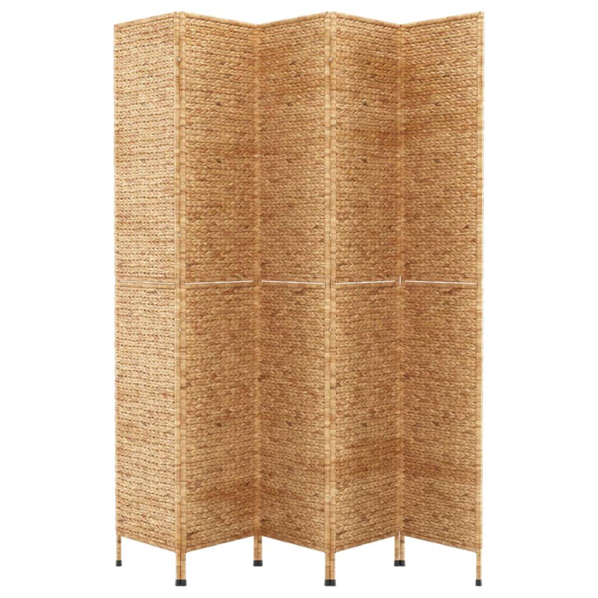 Biombo de 5 paneles jacinto de agua 205x180 cm