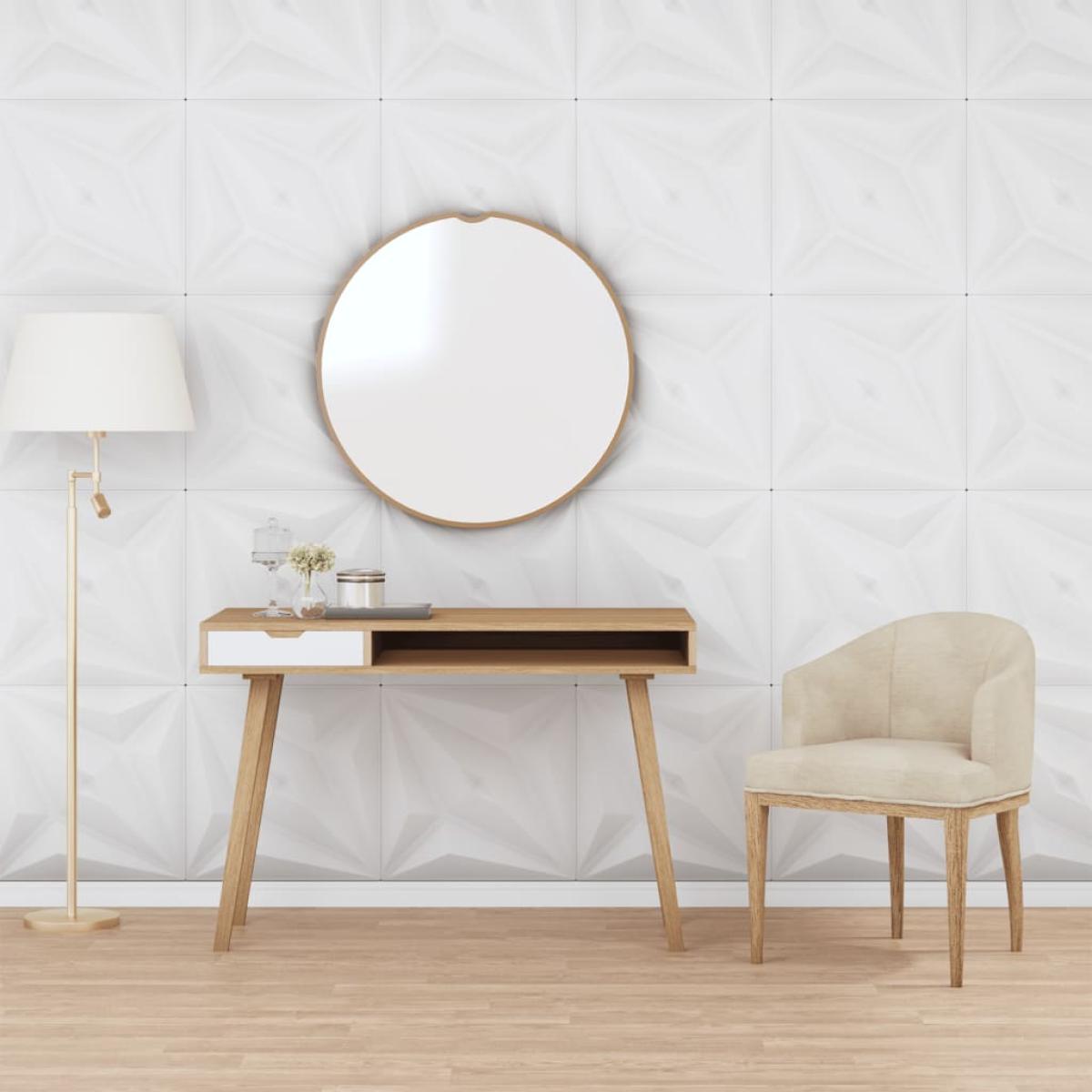 Paneles de pared 48 uds EPS estrella blanco 50x50 cm 12 m²