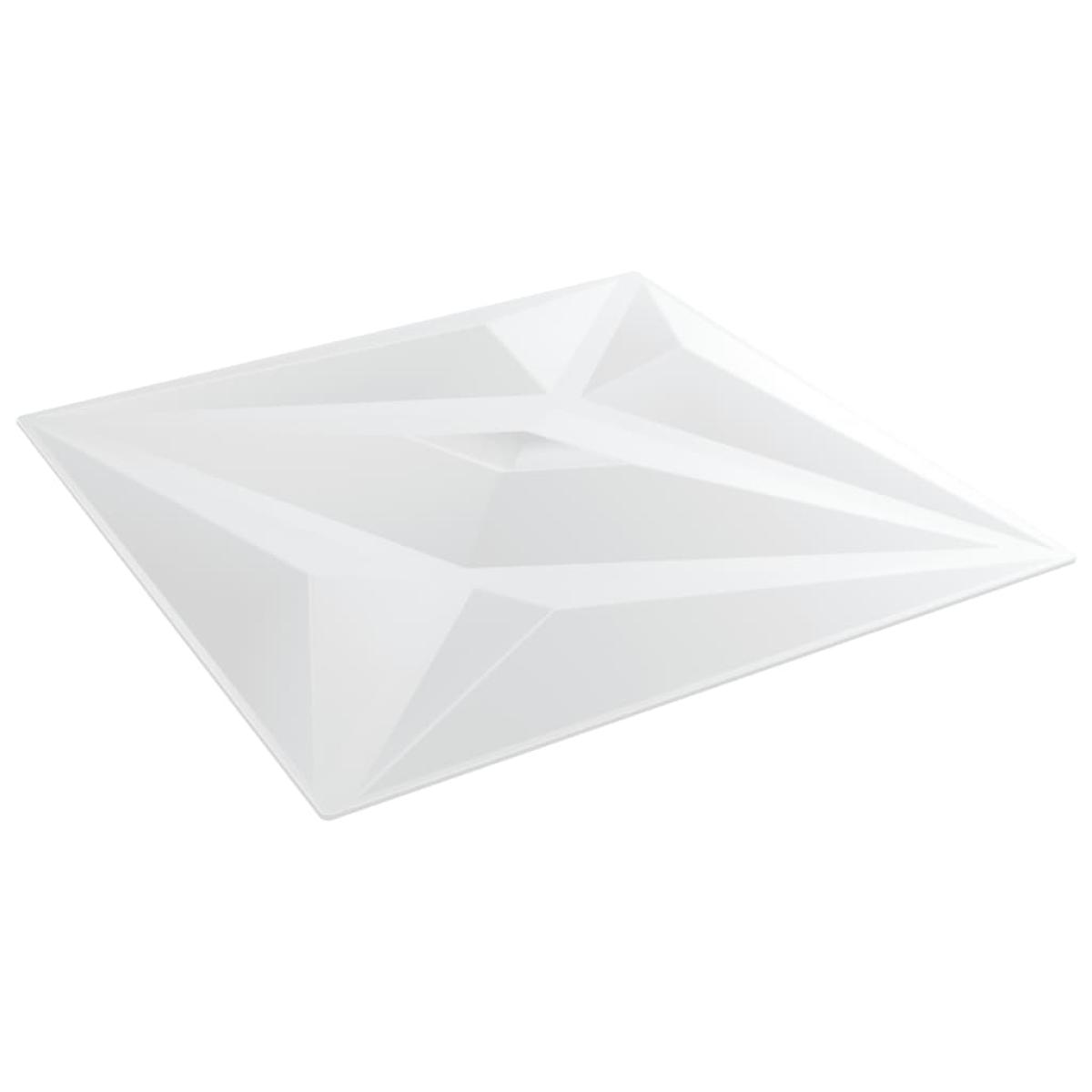 Paneles de pared 48 uds EPS estrella blanco 50x50 cm 12 m²
