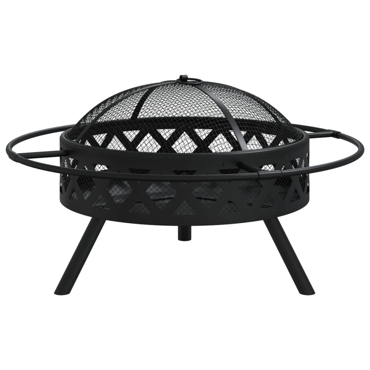Brasero con atizador acero XXL 70 cm