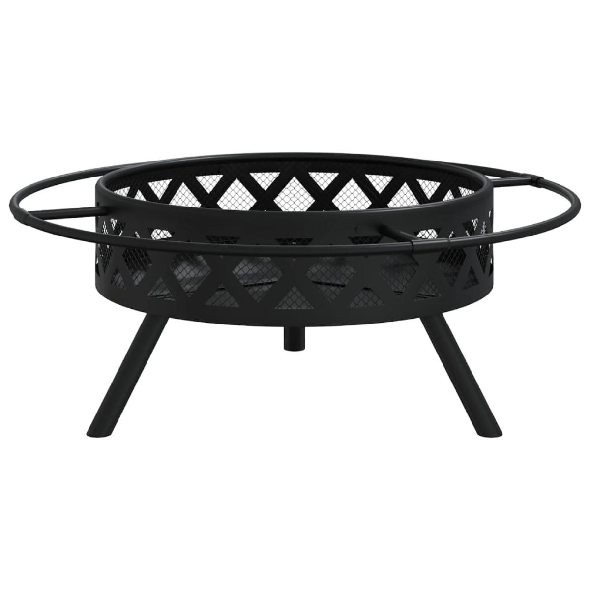 Brasero con atizador acero XXL 70 cm