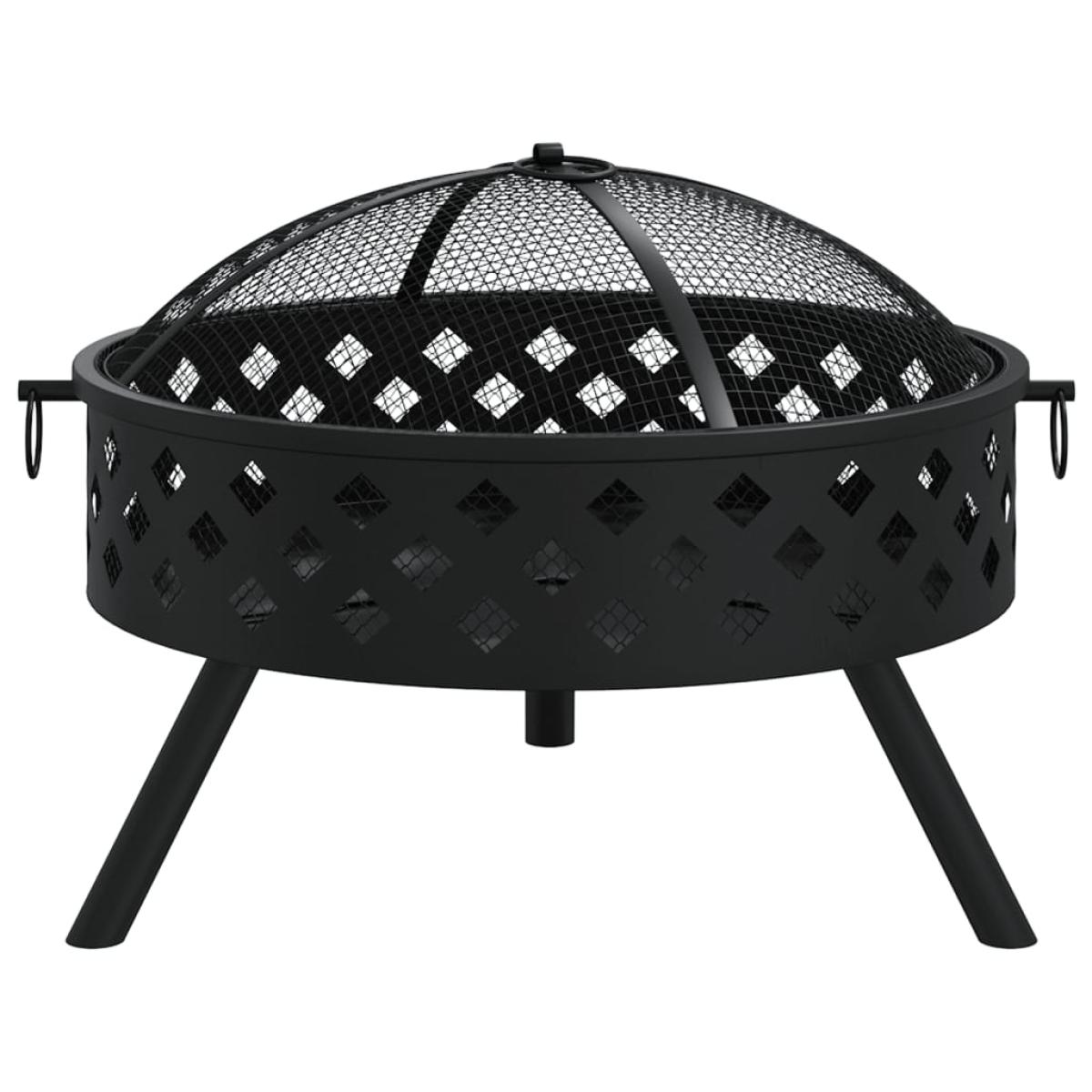 Brasero con atizador acero XXL 58 cm