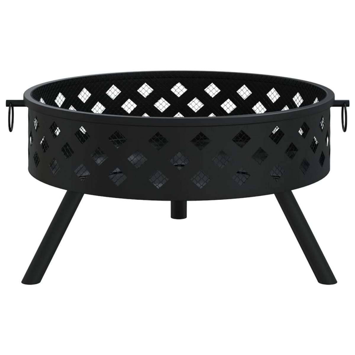 Brasero con atizador acero XXL 58 cm
