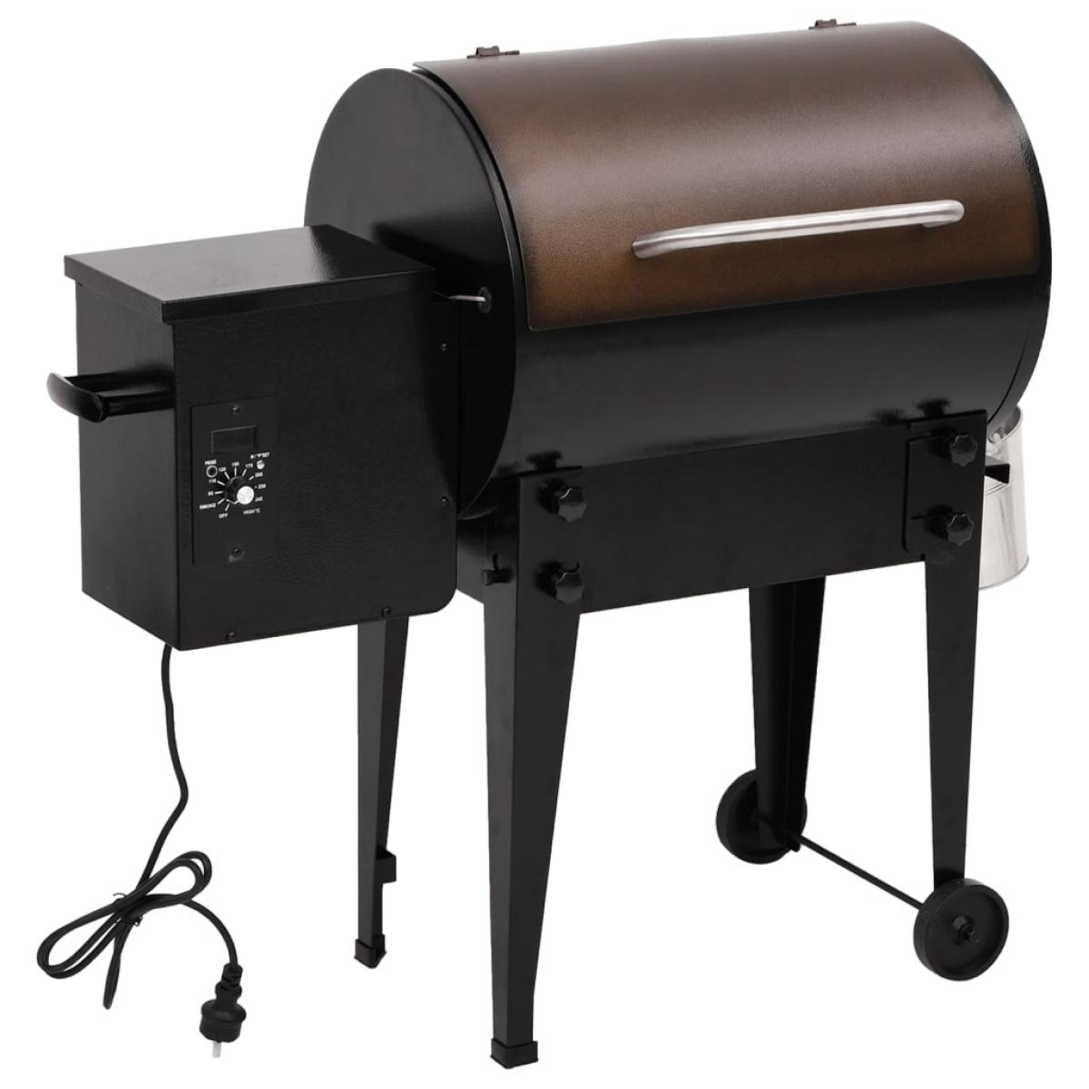 Barbacoa de pellets hierro negro 94 cm