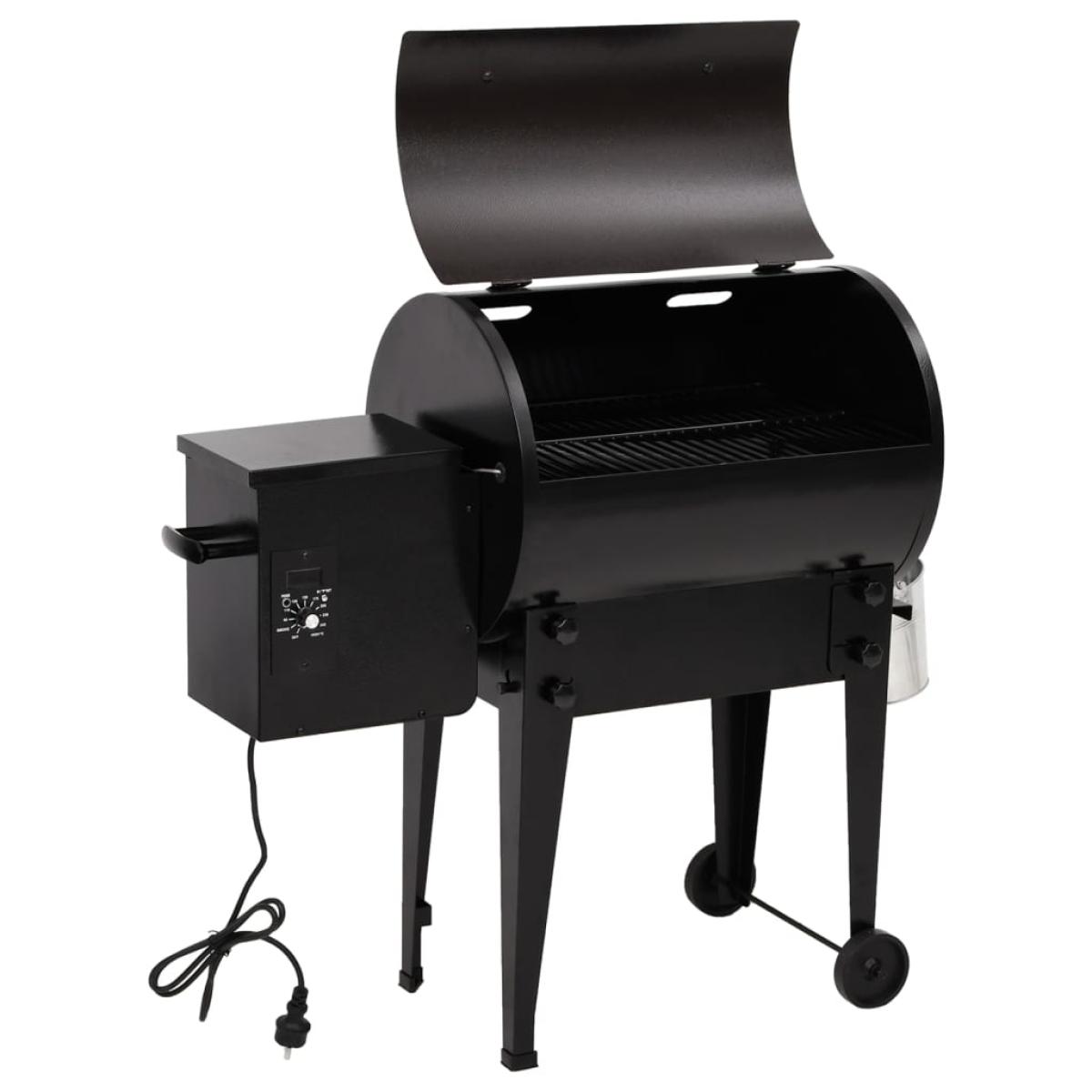 Barbacoa de pellets hierro negro 94 cm