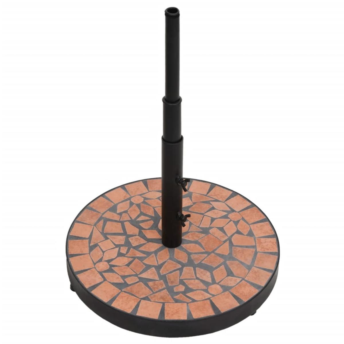 Base de sombrilla redonda color terracota 12 kg