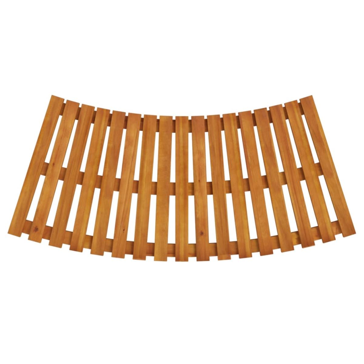 Peldaños para bañera de hidromasaje 2 uds madera maciza acacia