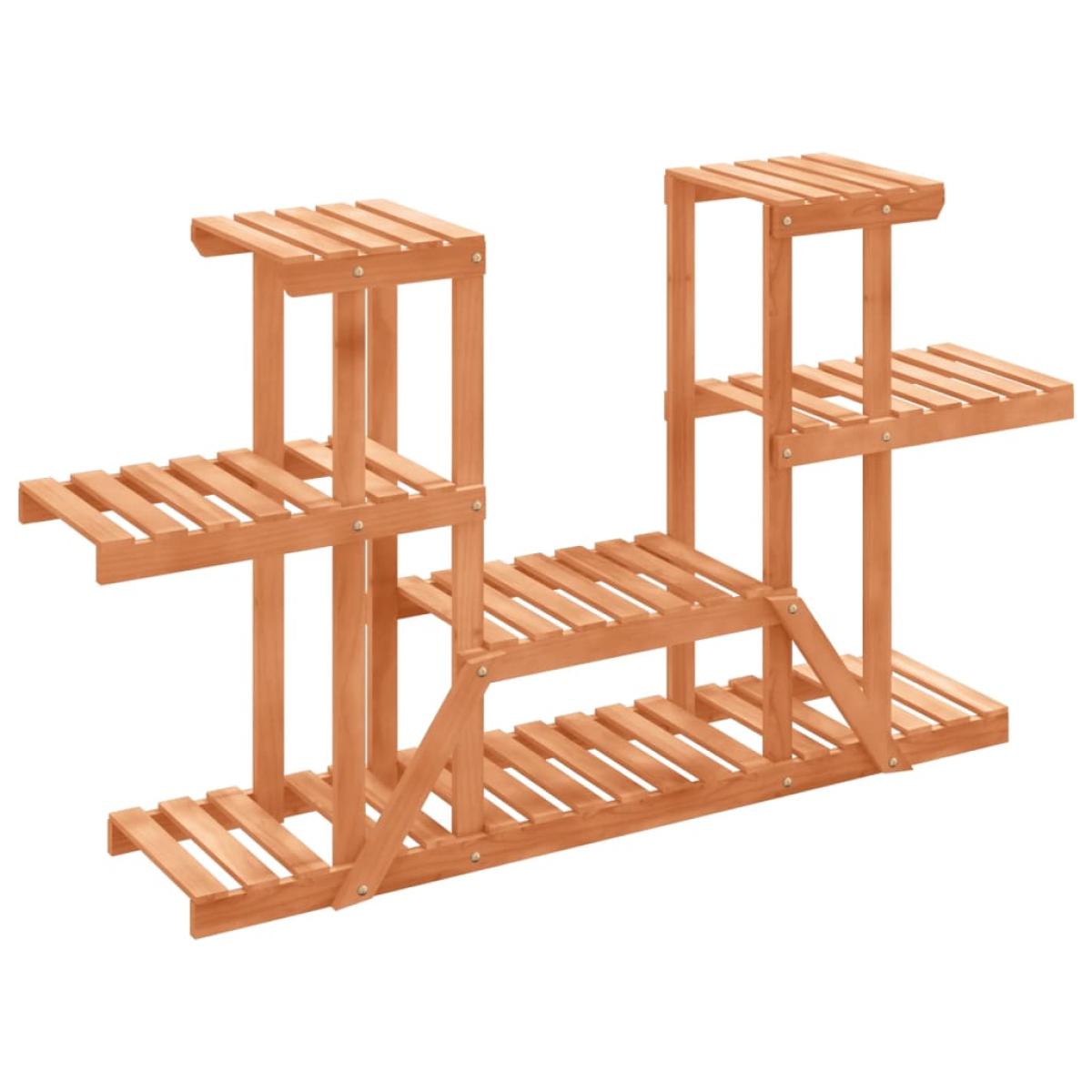 Soporte para flores madera maciza abeto 110x25x73 cm