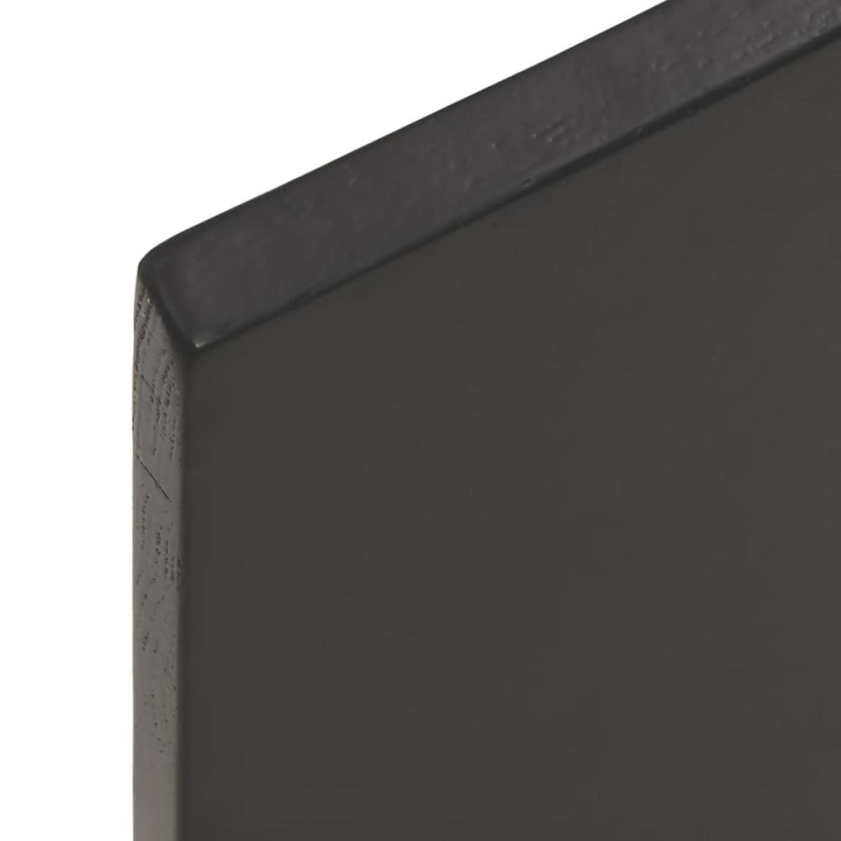 Tablero mesa madera tratada roble borde natural gris 100x50x2cm