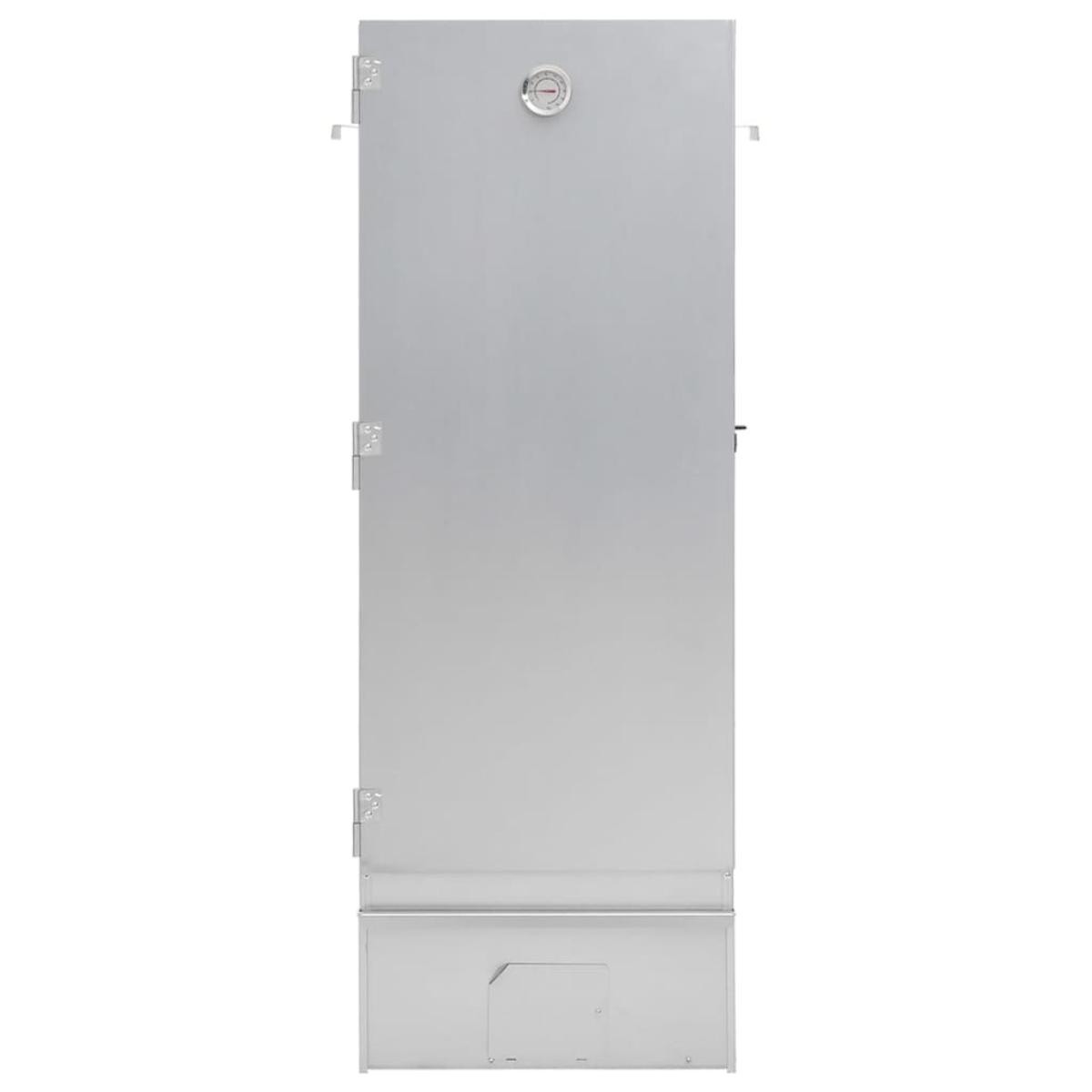 Horno ahumador astillas madera acero galvanizado 44,5x29x110 cm