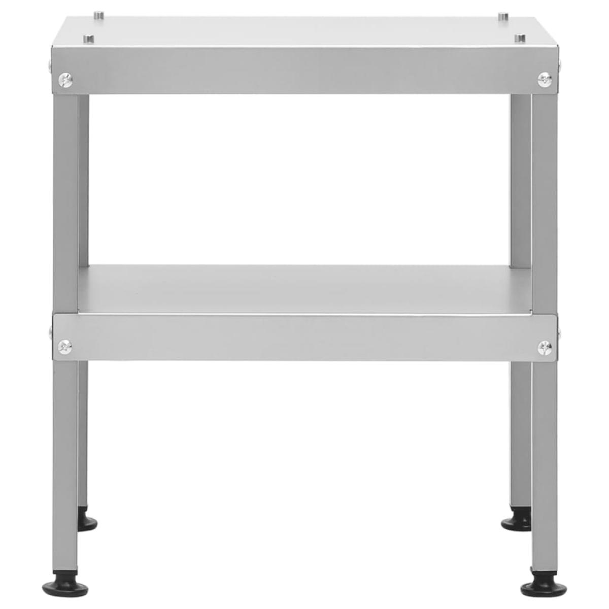 Mesa para horno ahumador acero galvanizado 40x28x44,5 cm