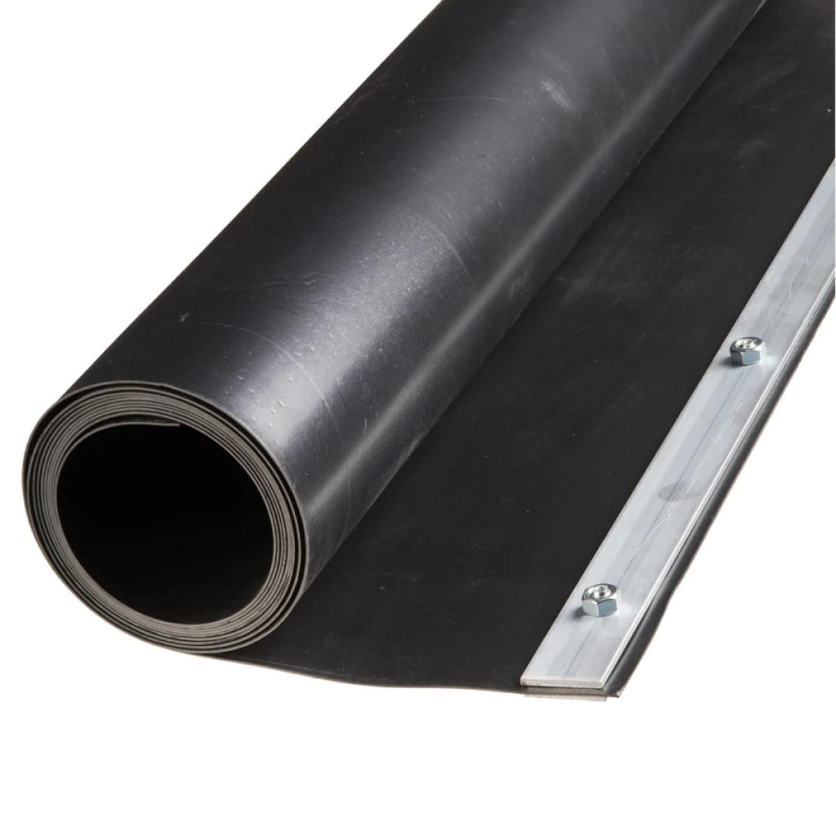 Nature Lona protectora de raíces HDPE negro 0,7x3 m