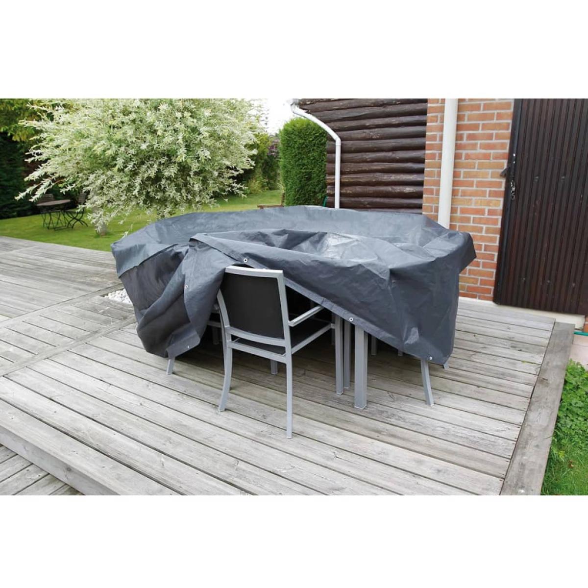 Nature Funda de muebles de jardín para mesa rectangular 225x143x90 cm