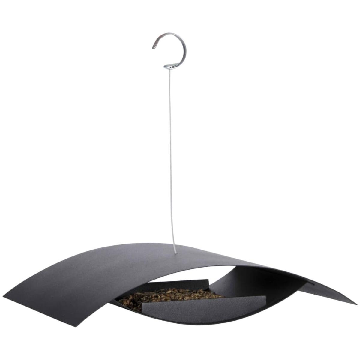 Esschert Design Comedero para pájaros negro S FB437