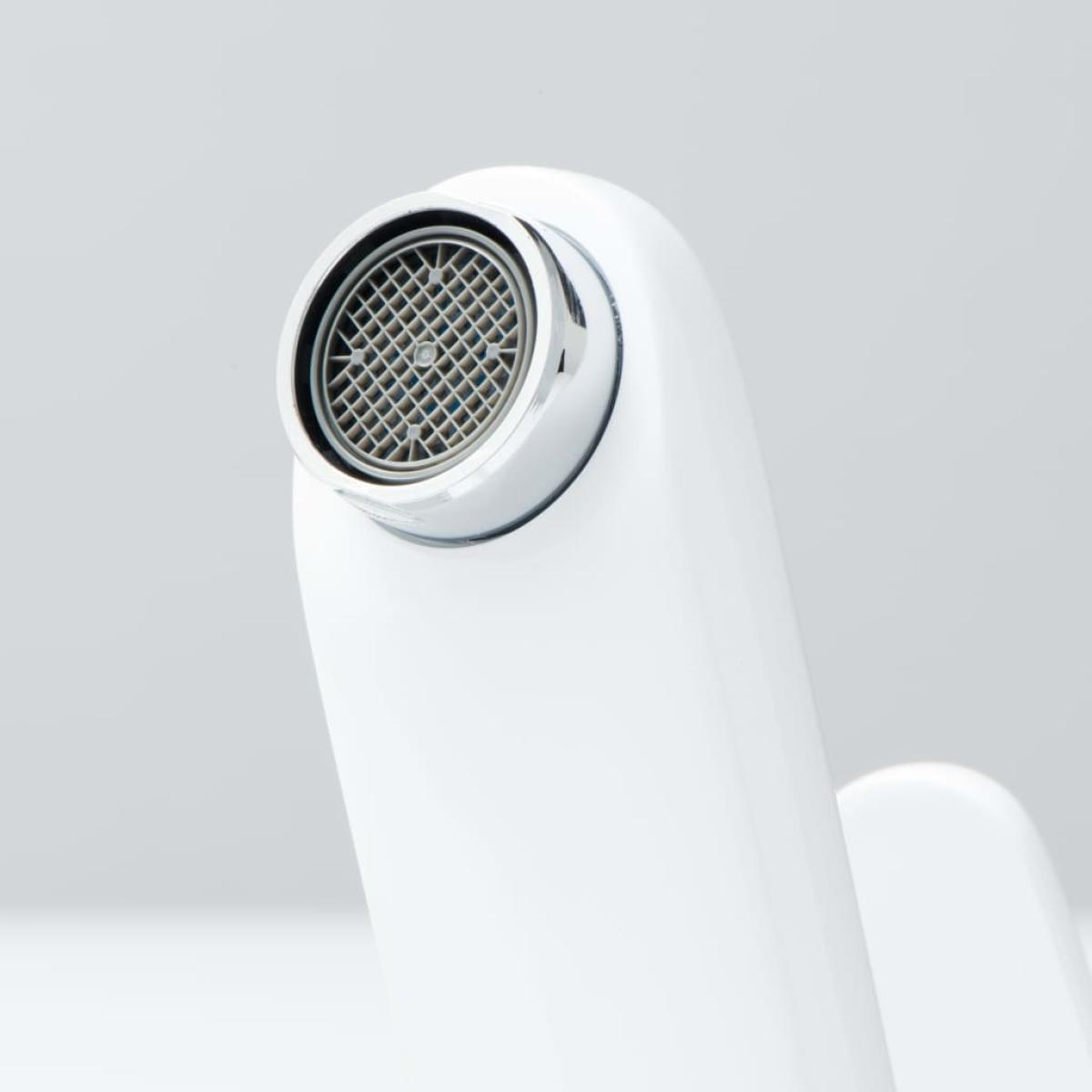 SCHÜTTE Grifo mezclador de lavabo ALASKA blanco y cromado